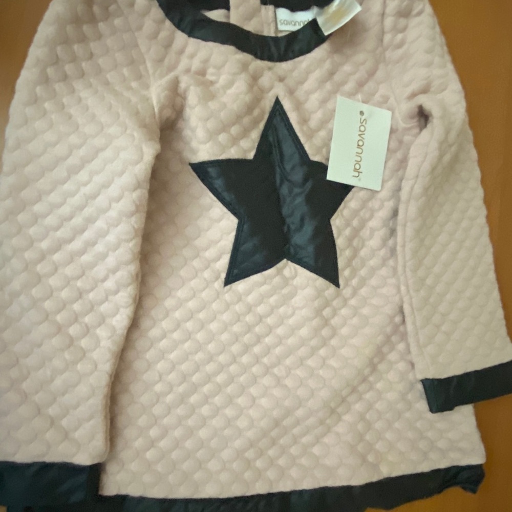 Pink Girls Sweater w Elbow Patch